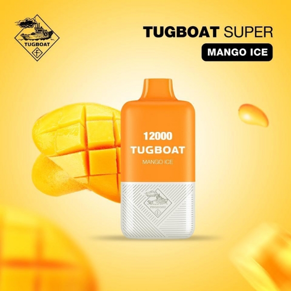 Tugboat Super 12000 Puffs Disposable Vape Wholesale Mango Ice