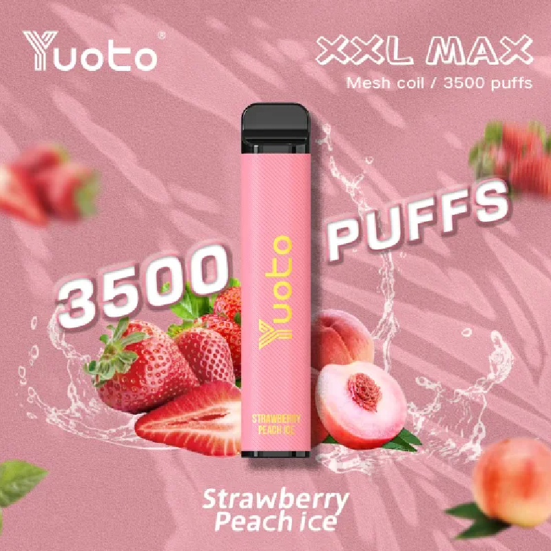 Yuoto XXL Max 3500 Puffs Disposable Vape Wholesale Strawberry Peach Ice