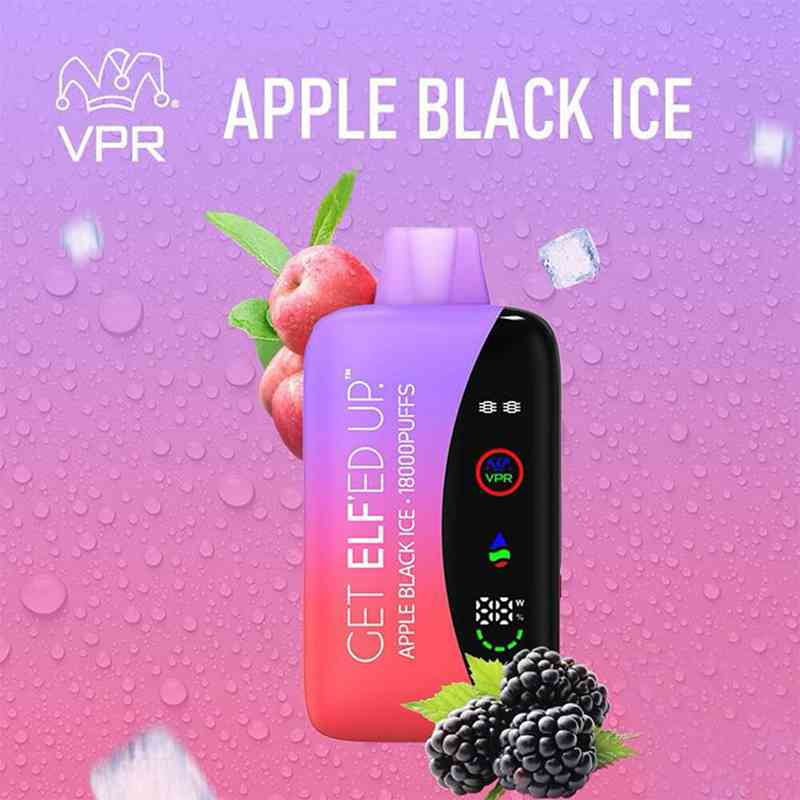 Elf Vpr 18000 Puffs Disposable Vape Wholesale Get Elf'ED Up Apple Black Ice