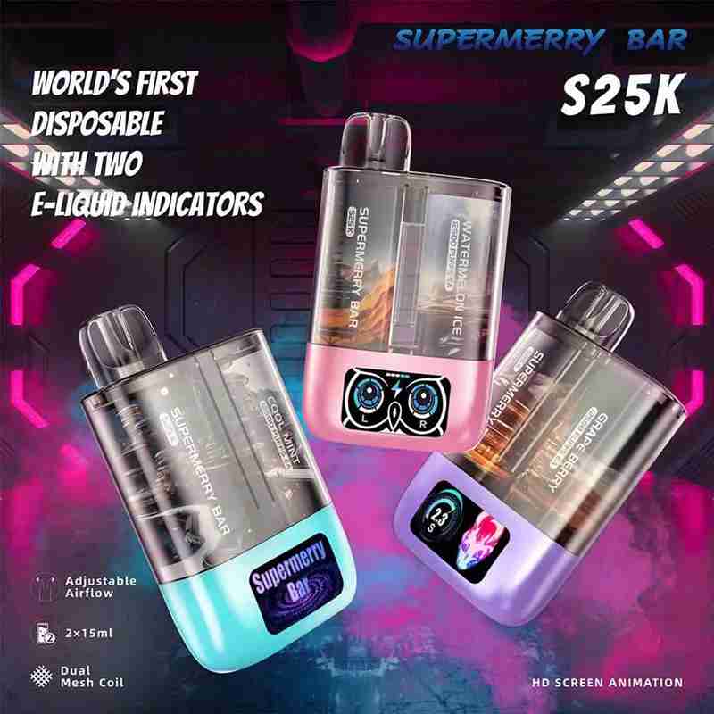 Supermerry Bar S25k Disposable Vape Wholesale 25000 Puffs