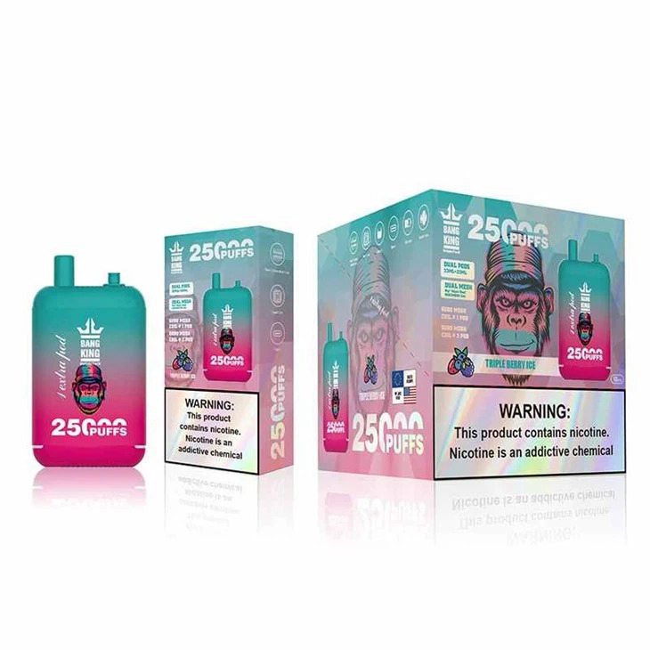 Bang King 25000 Puffs Dual Pods Disposable Vape Wholesale Triple Berry Ice